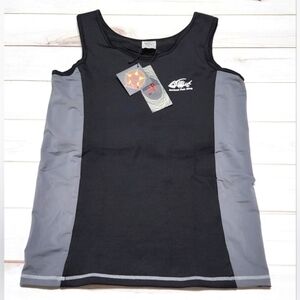 Ancient Fish King Swim Tank Black Womens Size Small NWT